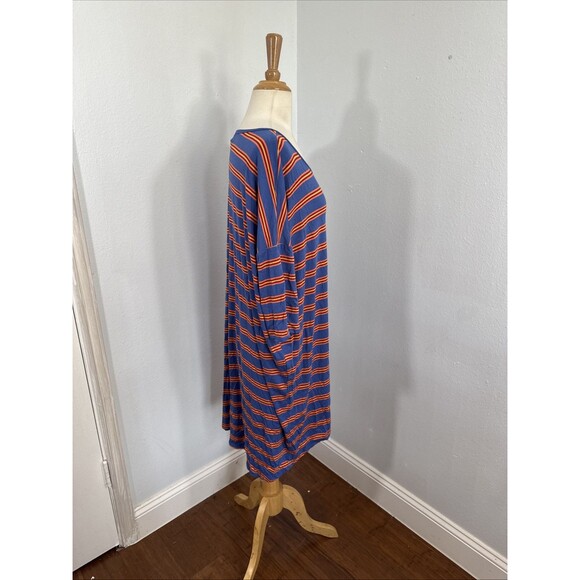 LuLaRoe Blouse Womens Extra Large Striped Jersey Tunic Top - Picture 3 of 9